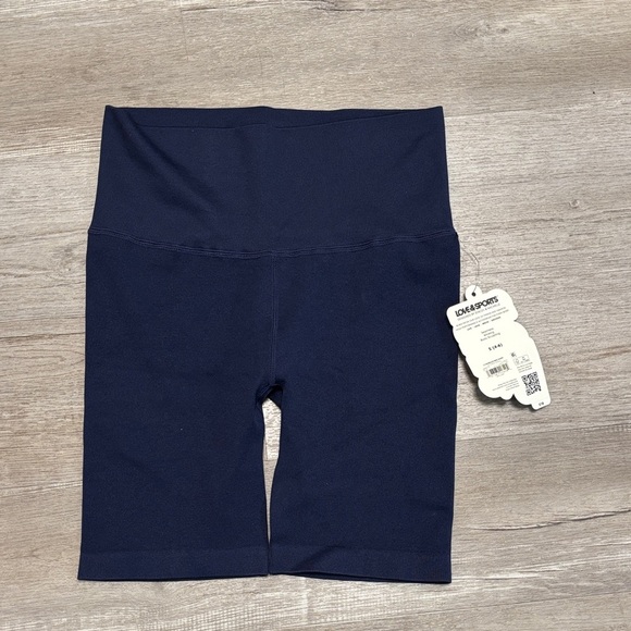Women's Navy Bike Shorts - Picture 1 of 3